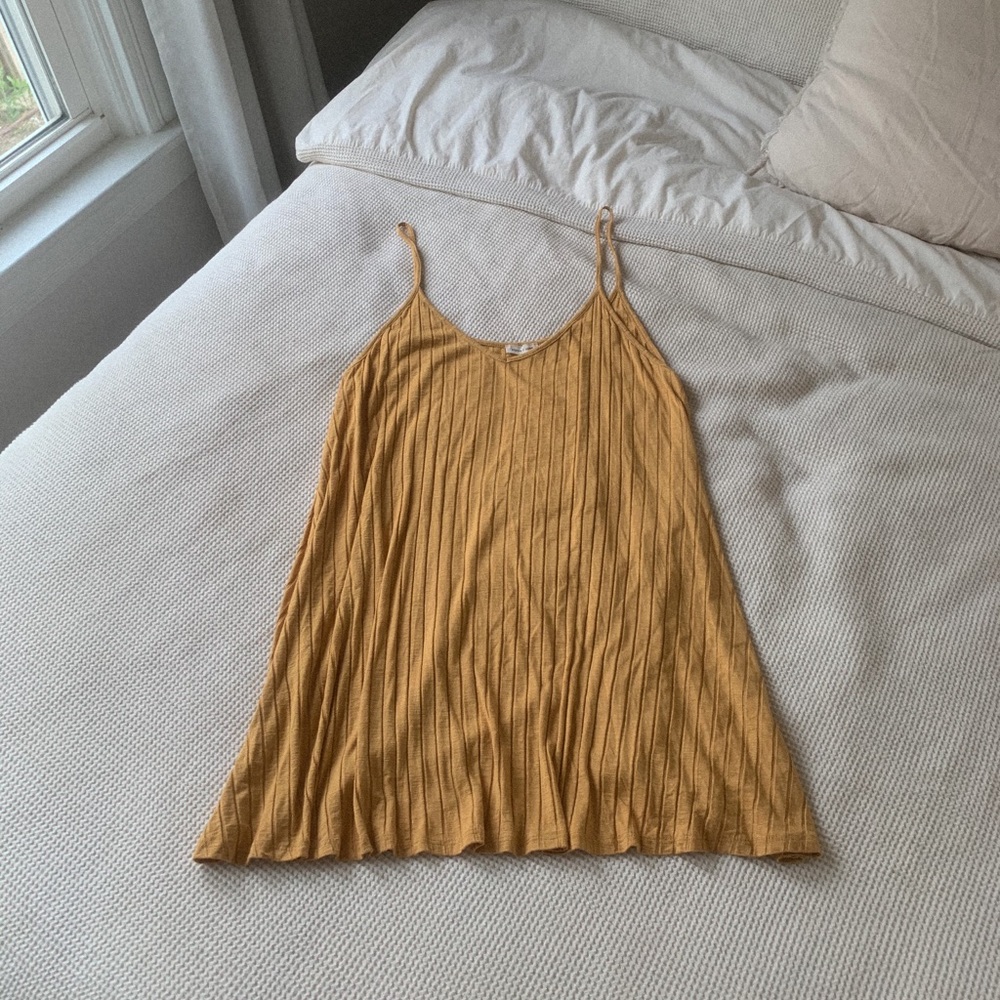 UO Wide-Ribbed Knit Slip Dress